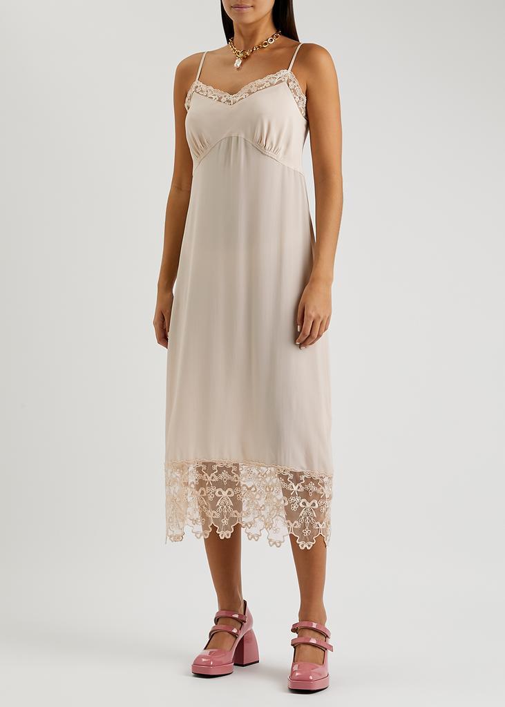 商品Simone Rocha|Lace-trimmed midi dress,价格¥3434,第4张图片详细描述