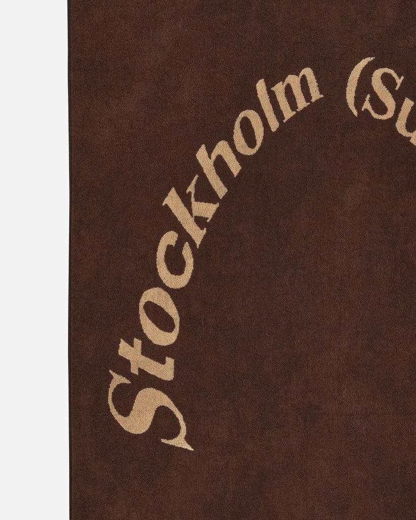 商品Stockholm (Surfboard) Club|Arch Logo Towel Brown,价格¥435,第3张图片详细描述