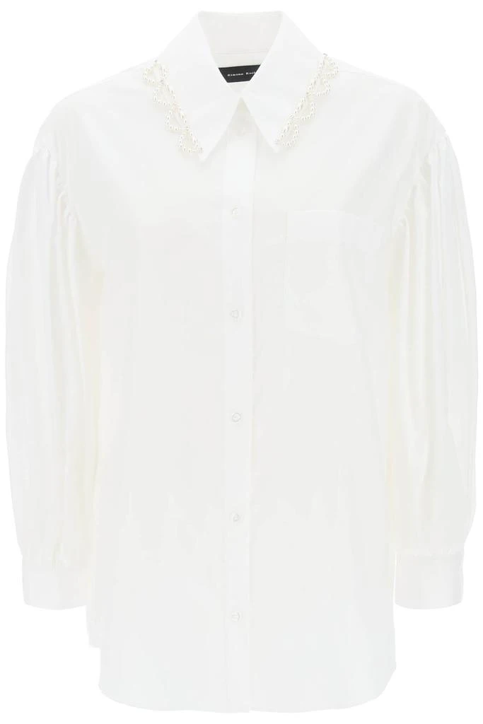 商品Simone Rocha|puff sleeve shirt with embellishment,价格¥1600,第1张图片