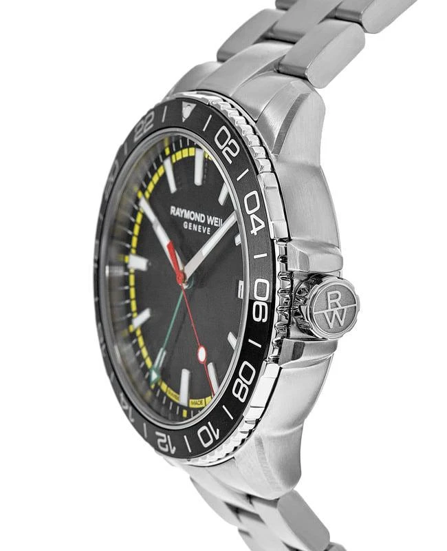 商品Raymond Weil|Raymond Weil Tango GMT Bob Marley Limited Edition Black Dial Stainless Steel Men&apos;s Watch 8280-ST1-BMY18,价格¥6587,第3张图片详细描述
