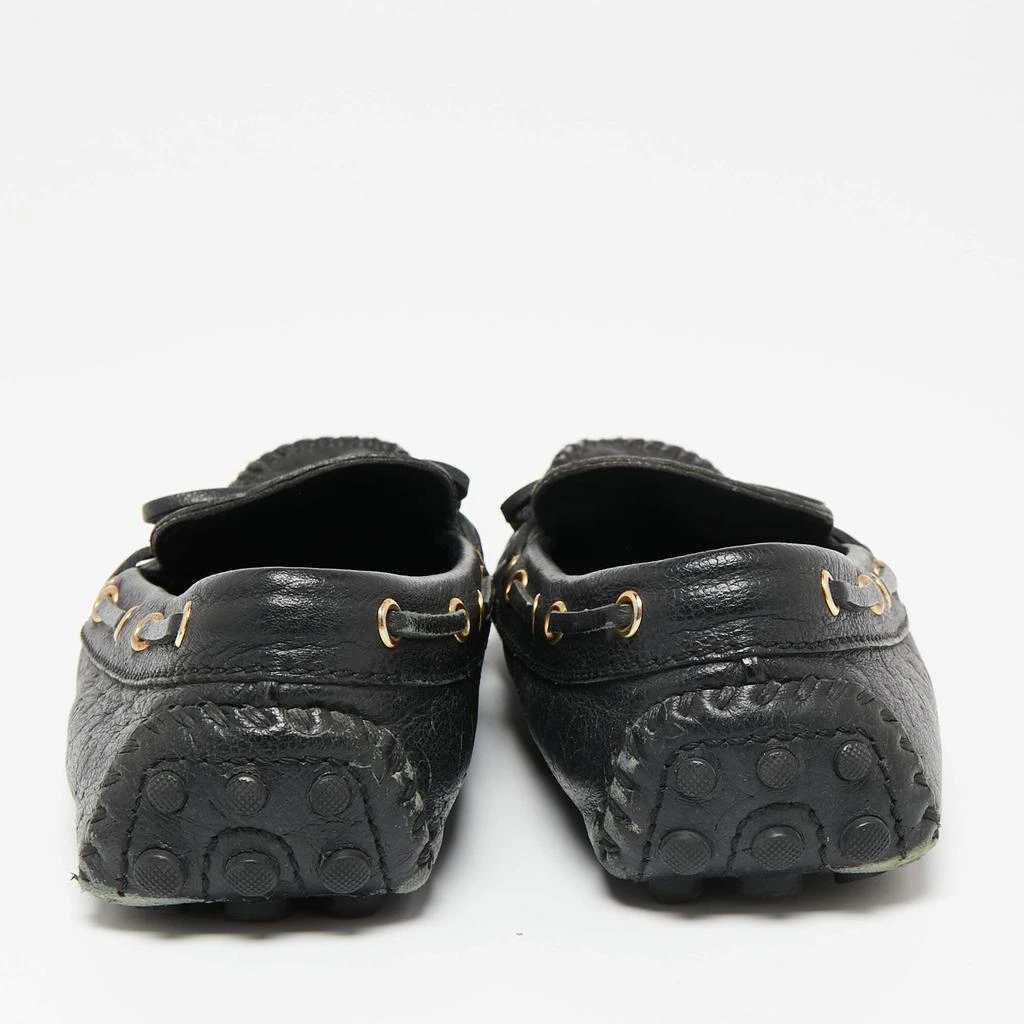 商品[二手商品] Louis Vuitton|Louis Vuitton Black Monogram Empreinte Leather Gloria Loafers Size 37.5,价格¥2092,第5张图片详细描述