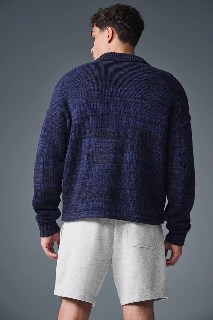 商品Alo|Heritage Full Zip Sweater - Navy Multi,价格¥1735,第3张图片详细描述