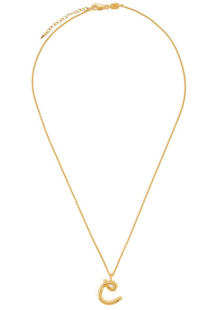 商品Missoma|C initial 18kt gold-plated necklace,价格¥1116,第1张图片