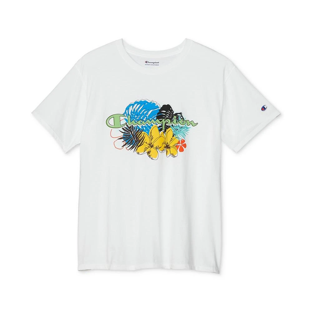 商品CHAMPION|Men's Floral Outlines Standard-Fit Logo Graphic T-Shirt,价格¥74,第1张图片