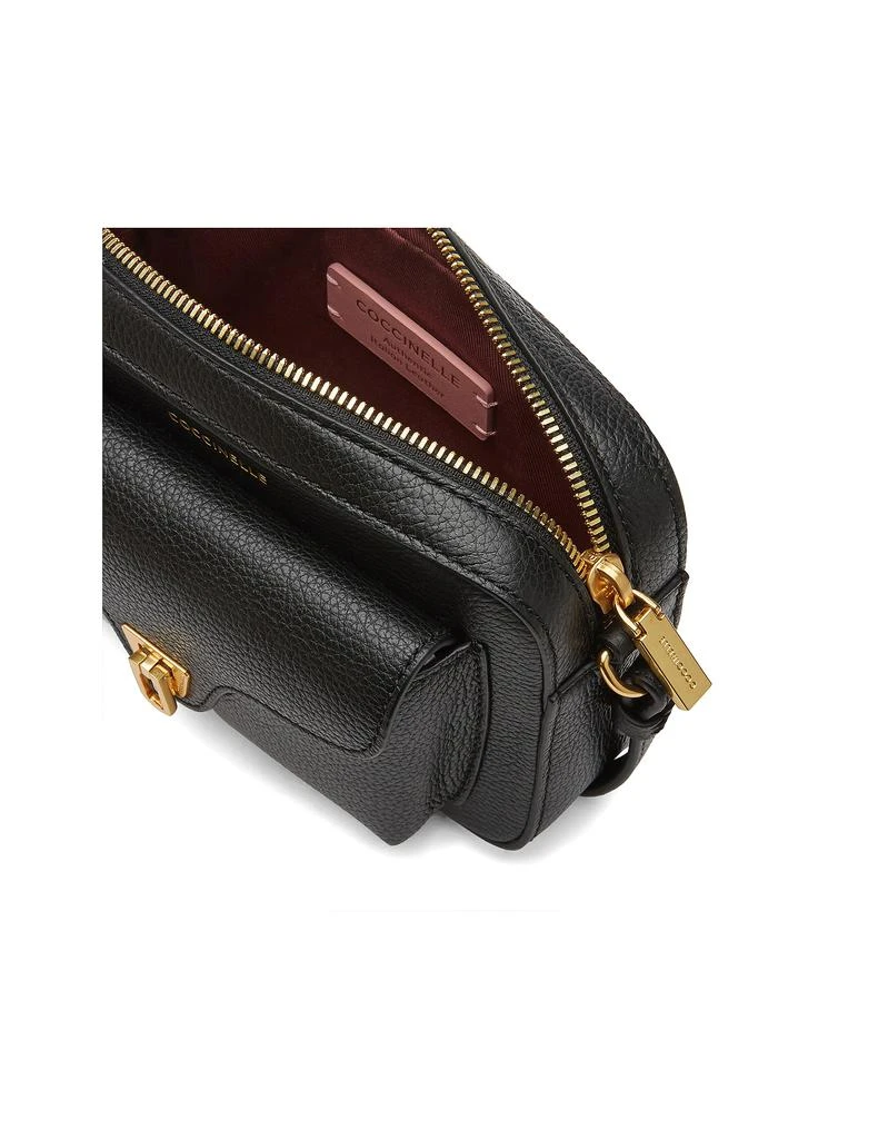 商品Coccinelle|Black Beat Soft Grainy Leather Mini Camera Bag,价格¥1107,第2张图片详细描述