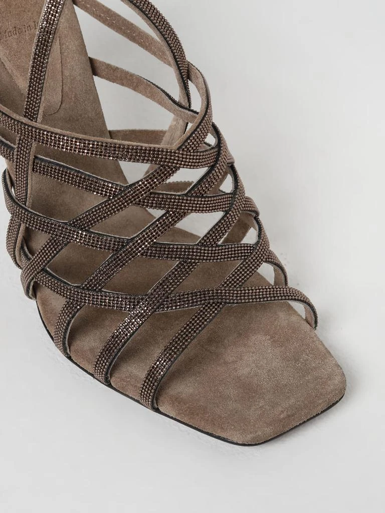 商品Brunello Cucinelli|Heeled sandals woman Brunello Cucinelli,价格¥9889,第4张图片详细描述