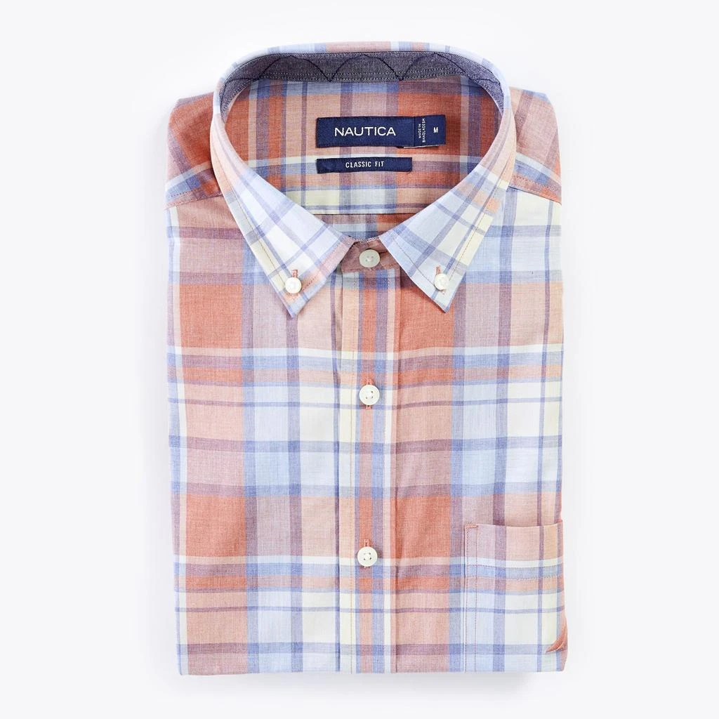 商品Nautica|Nautica Mens Solid Short-Sleeve Shirt,价格¥135,第1张图片