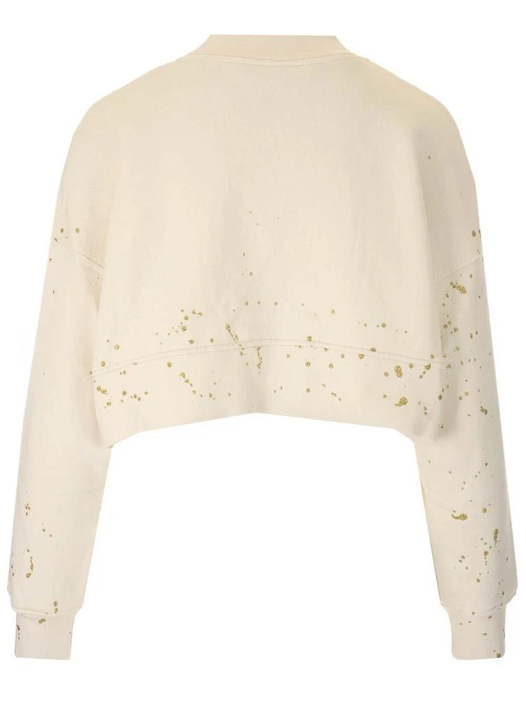 商品Palm Angels|Palm Angels Pxp Painted Crewneck Cropped Sweatshirt,价格¥3429,第2张图片详细描述