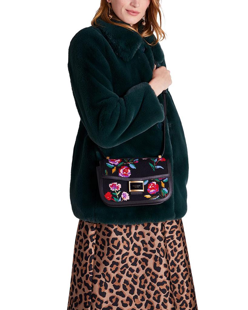 Katy Autumn Floral Needlepoint Convertible Shoulder Bag商品第2张图片规格展示