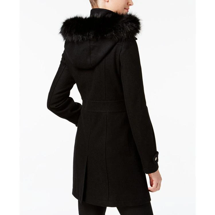 商品Ivanka Trump|Faux-Fur-Trim Buckled Walker Coat,价格¥1122,第4张图片详细描述