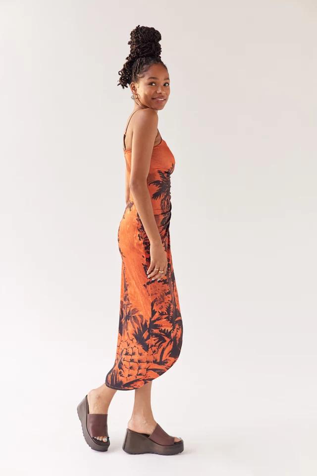 UO Solana Printed Split-Hem Midi Dress商品第3张图片规格展示