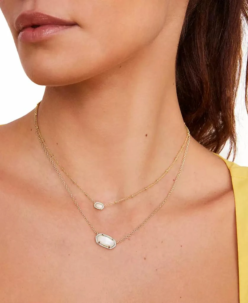 商品Kendra Scott|Boxed Mini Elisa Gold-Tone Pendant Necklace, 15" + 4" extender,价格¥284,第2张图片详细描述
