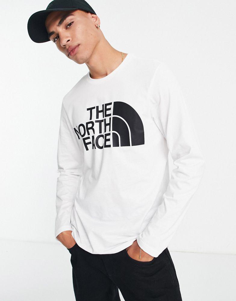 The North Face Standard logo long sleeve t-shirt in white商品第2张图片规格展示