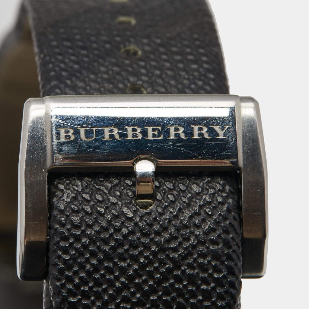 Burberry Grey Stainless Steel Leather Heritage BU9024 Men's Wristwatch 38 mm商品第9张图片规格展示