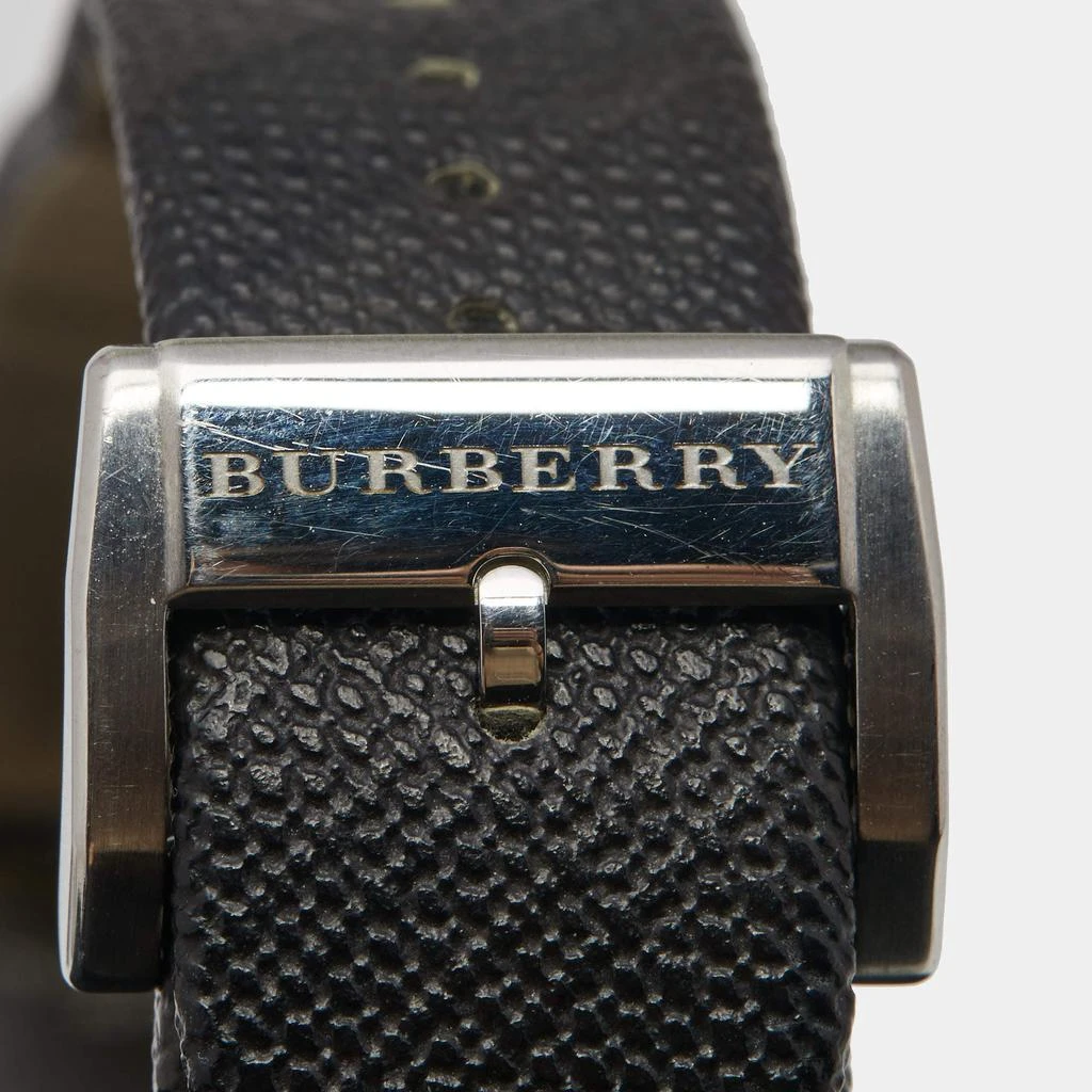 Burberry Grey Stainless Steel Leather Heritage BU9024 Men's Wristwatch 38 mm 商品