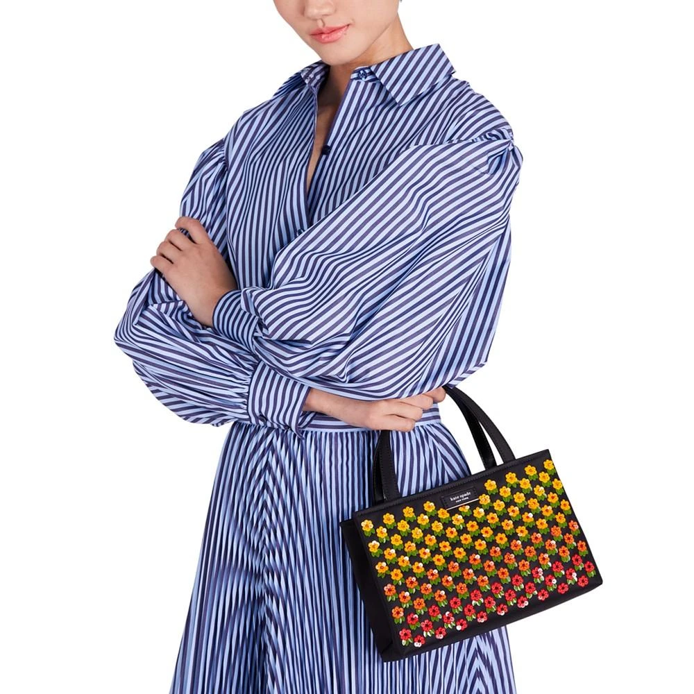 Sam Icon Floral Embellished Nylon Small Tote 商品