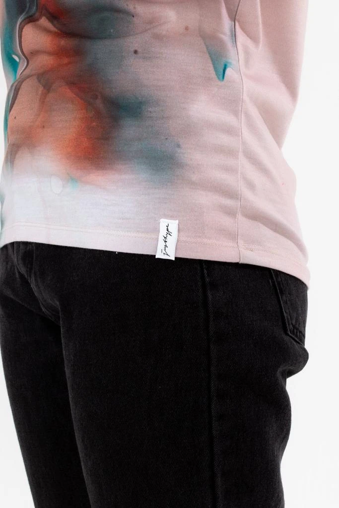 商品HYPE WOMENS|HYPE WOMENS MILK MARBLE JUSTHYPE WOVEN TAB T-SHIRT,价格¥233,第5张图片详细描述