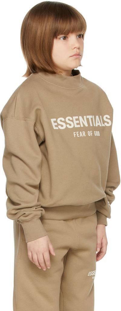 商品Essentials|Kids Tan Fleece Sweatshirt,价格¥267,第5张图片详细描述