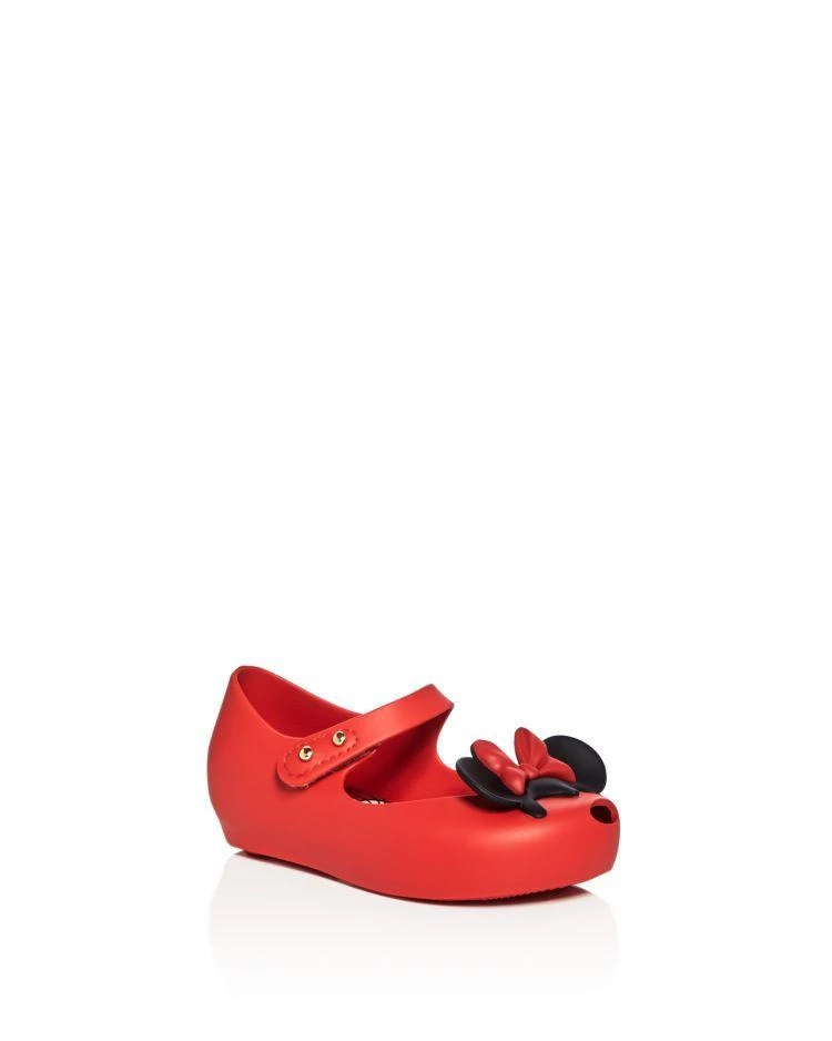 商品Mini Melissa|女孩(幼儿)Girls' Mini Ultragirl Disney Twins Mary Jane Flats - Walker, Toddler,价格¥482,第1张图片