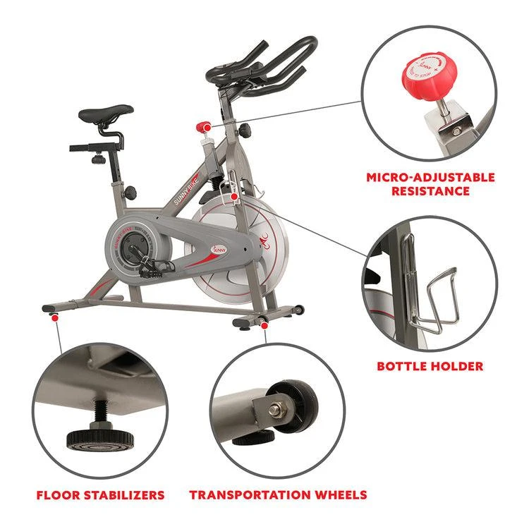 商品Sunny Health & Fitness|Synergy Magnetic Indoor Cycling Bike,价格¥3618,第5张图片详细描述