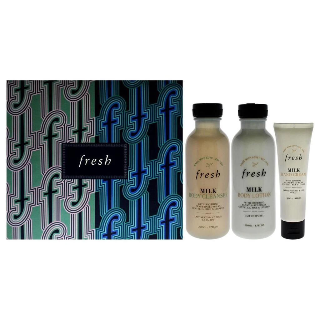 商品Fresh|Milk Body Cleanser 8.7 oz Milk Body Lotion 8.7 oz Milk Hand Cream 1.7 oz Head to Toe Nourishing Trio Set - 3 Piece,价格¥712,第1张图片