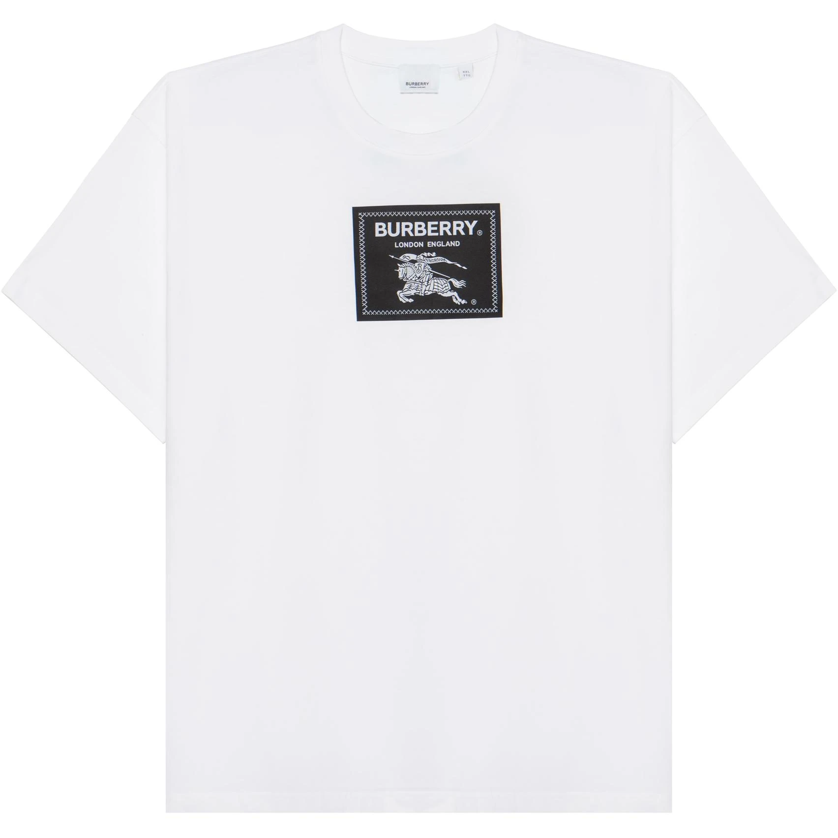 商品[国内直发] Burberry|博柏利 SS23 Logo标贴圆领套头短袖T恤 男款 白色,价格¥2312,第1张图片