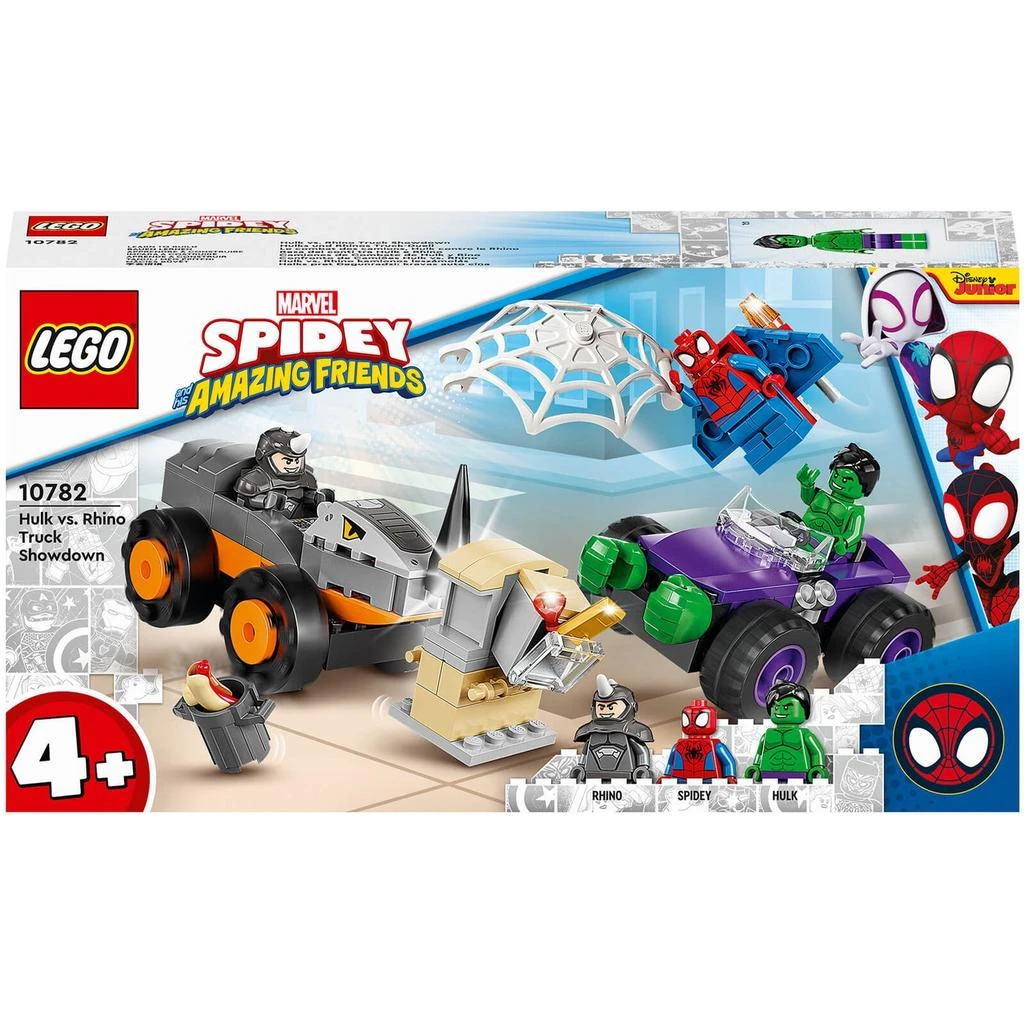 商品LEGO|LEGO Marvel Hulk vs Rhino Monster Truck Showdown Set (10782),价格¥135,第1张图片