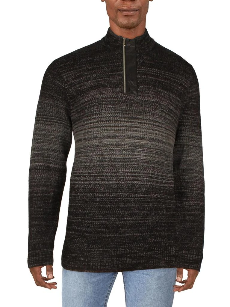 商品INC International|Mens 1/4 Zip Mock Neck Pullover Sweater,价格¥204,第1张图片