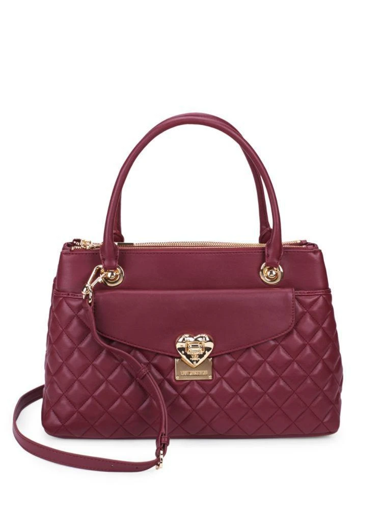 商品Moschino|Faux Leather Satchel,价格¥1298,第1张图片