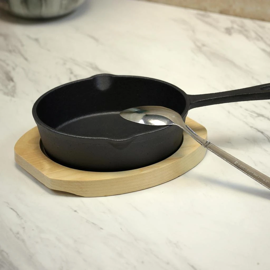 商品Gibson Home|Campton 5.3 Inch Mini Frying Pan With Wooden Base,价格¥189,第5张图片详细描述