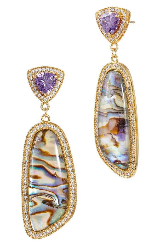 商品Savvy Cie Jewels|Mother of Pearl Drop Earrings,价格¥335,第1张图片