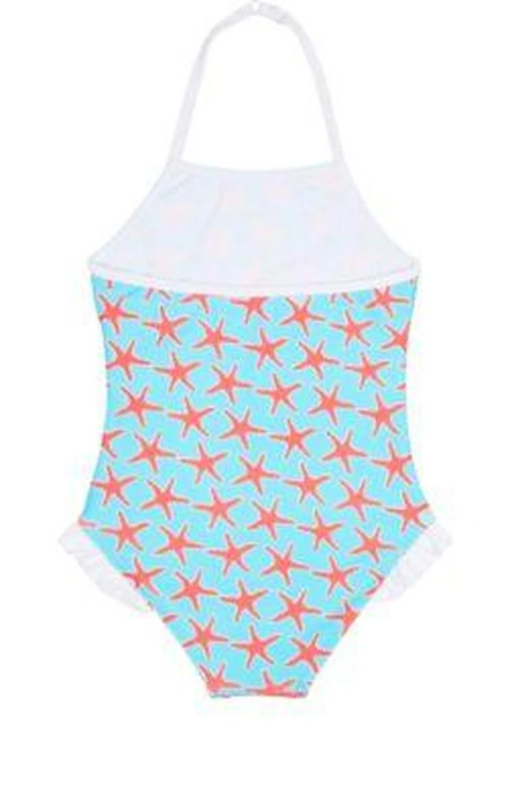 商品Snapper Rock|Starfish-Print Halter One-Piece Swimsuit,价格¥410,第2张图片详细描述