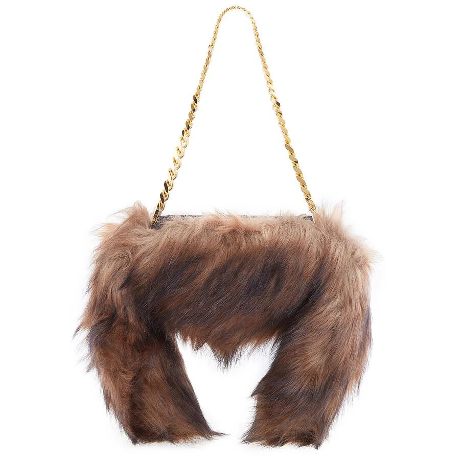 商品Burberry|Dark Brown Ladies Faux Fur Olympia Bag,价格¥5893,第3张图片详细描述