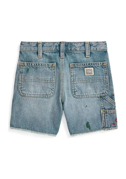 商品Ralph Lauren|Lauren Childrenswear Boys 2 7 Paint Print Denim Carpenter Shorts,价格¥226,第2张图片详细描述