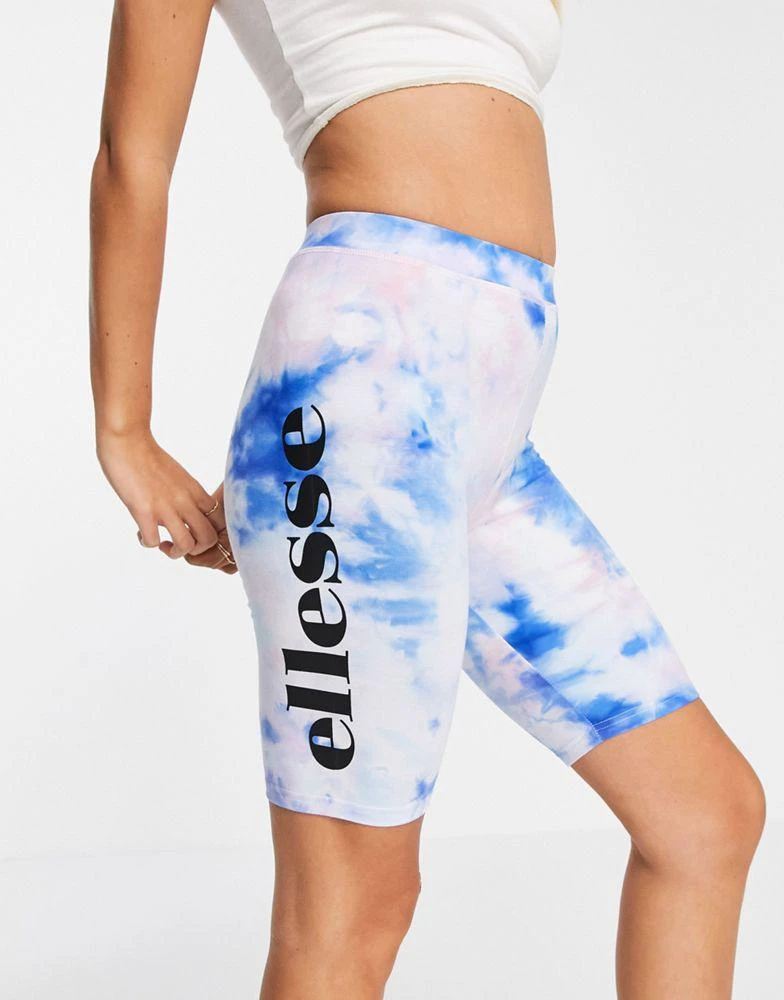 商品ELLESSE|ellesse logo legging shorts in pink tie dye,价格¥92,第1张图片