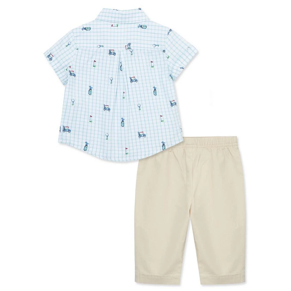 商品Little Me|Baby Boys Golf Shirt and Pants Set,价格¥298,第2张图片详细描述