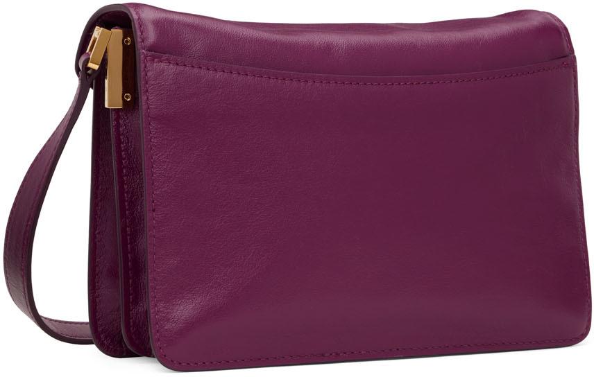 Purple Medium Soft Trunk Shoulder Bag商品第3张图片规格展示
