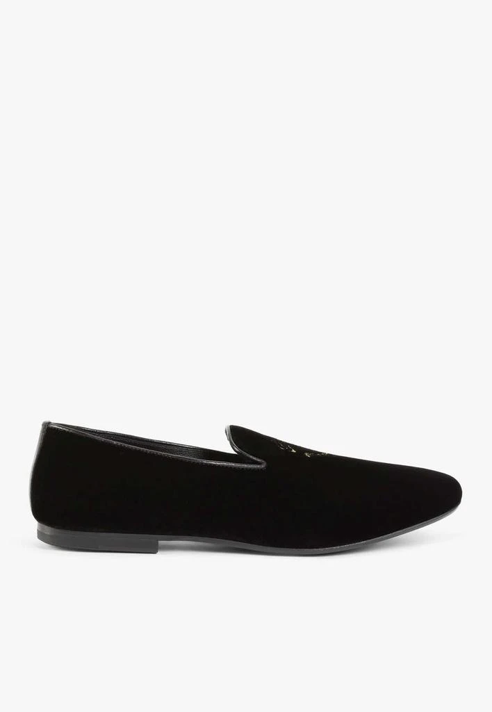 商品Roberto Cavalli|Mirror Snake Crest Loafers,价格¥4246,第1张图片