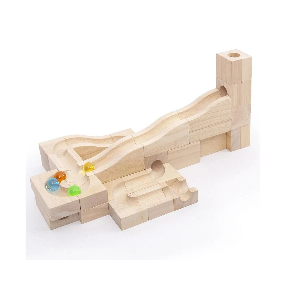 商品Guidecraft, Inc|Unit Block Marble Run - 40 Piece Set,价格¥551,第2张图片详细描述