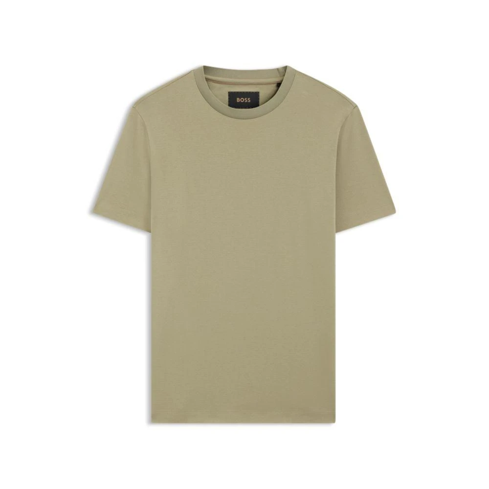 商品Hugo Boss|Mercerised-cotton T-shirt in a regular fit,价格¥821,第1张图片详细描述