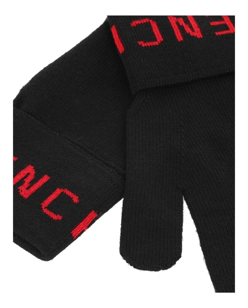商品Givenchy|Ribbed Logo Wool Gloves,价格¥773,第2张图片详细描述