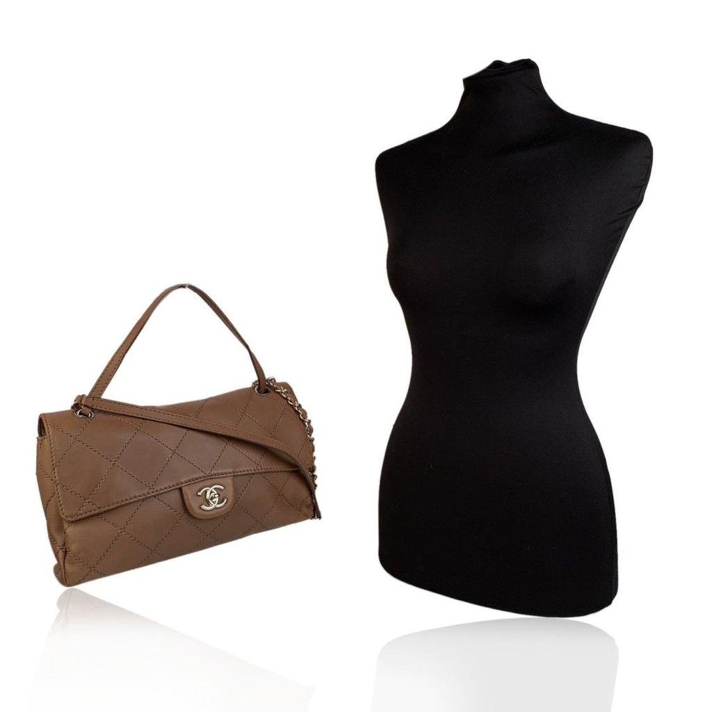Medium Quilted Leather Flap Shoulder Bag商品第2张图片规格展示