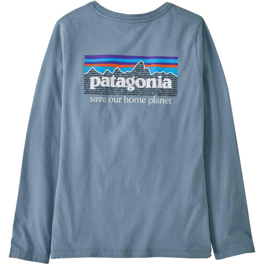 商品Patagonia|Regenerative Organic Cotton Long-Sleeve T-Shirt - Girls',价格¥160,第1张图片