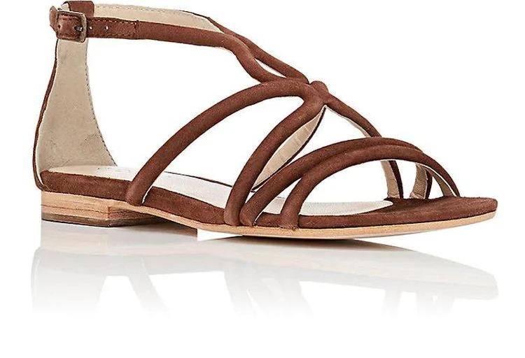 商品Barneys New York|Suede Multi-Strap Sandals,价格¥447,第2张图片详细描述