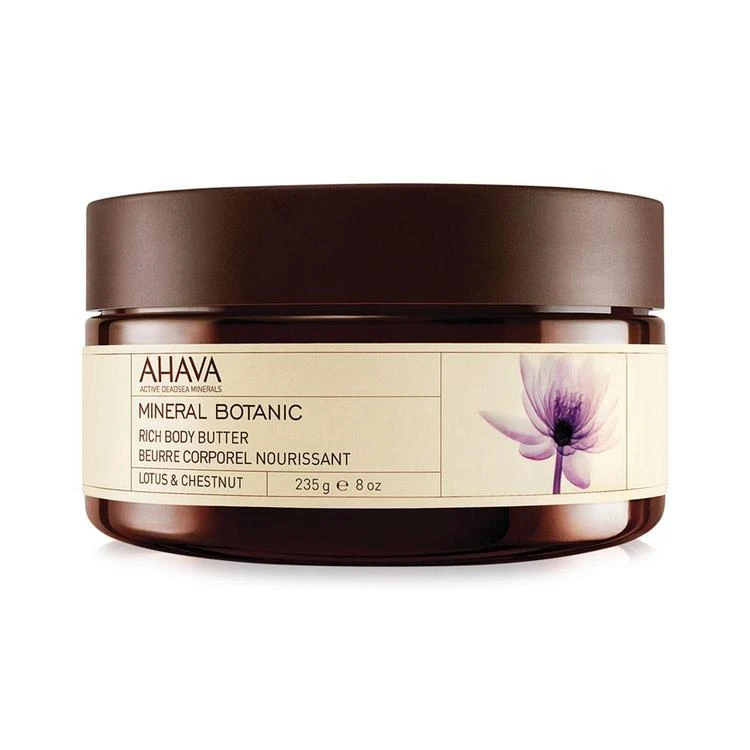 商品AHAVA|Lotus & Chestnut Mineral Botanic Rich Body Butter, 8 oz,价格¥225,第1张图片