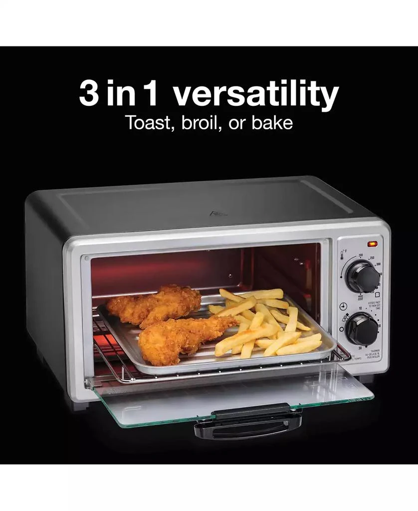 商品Proctor Silex|4 Slice Toaster Oven Broiler - 31260,价格¥366,第3张图片详细描述
