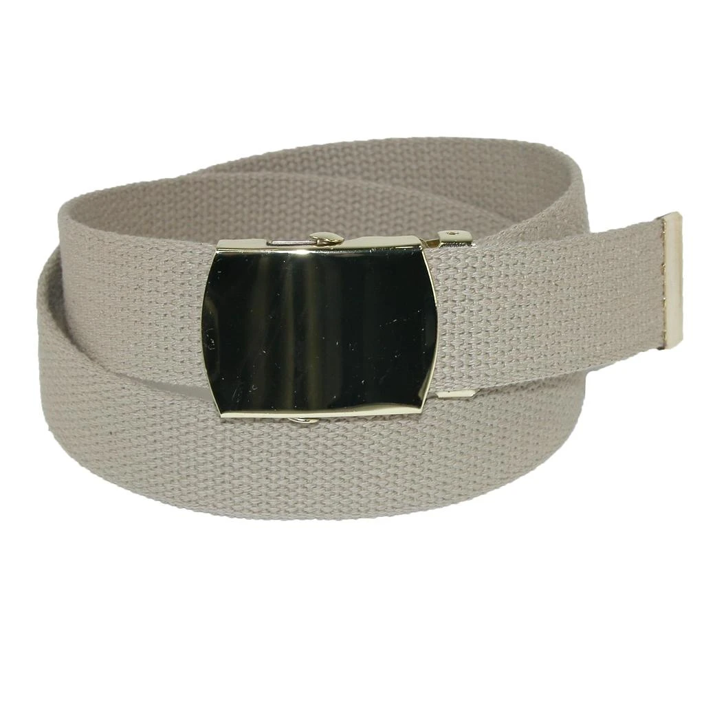 商品CTM|Kids' Cotton Adjustable Belt with Brass Military Buckle (Pack of 2),价格¥111,第1张图片