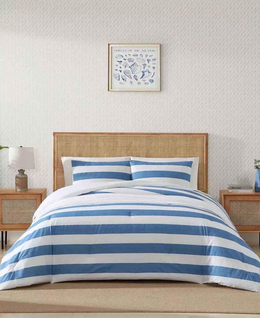 商品Tommy Bahama|CLOSEOUT! Awning Stripe 3 Piece Comforter Set,价格¥1169,第1张图片
