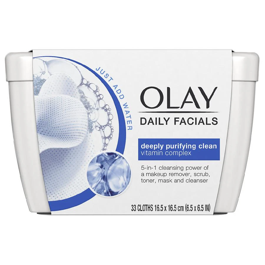 商品Olay|Olay Daily Facials Cleansing Cloths Tub for a Deeply Purifying Clean,价格¥88,第1张图片