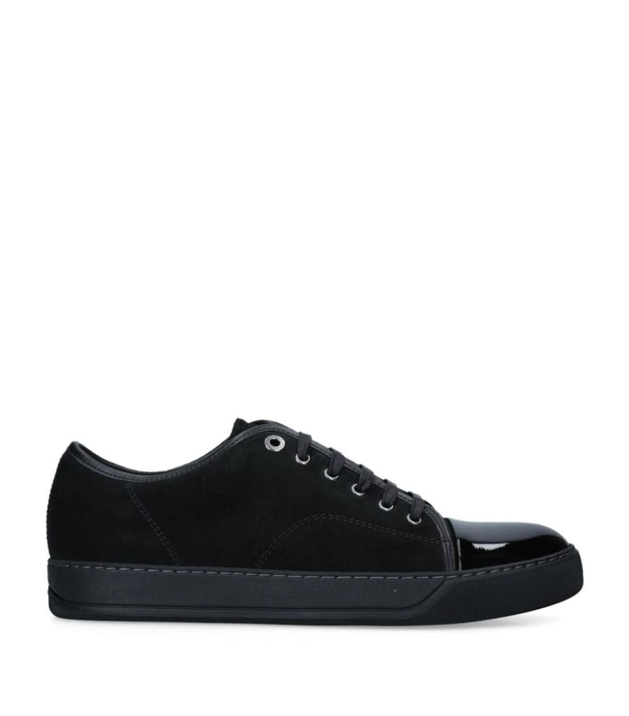 商品Lanvin|Suede Patent Toe Cap Sneakers,价格¥3882,第3张图片详细描述